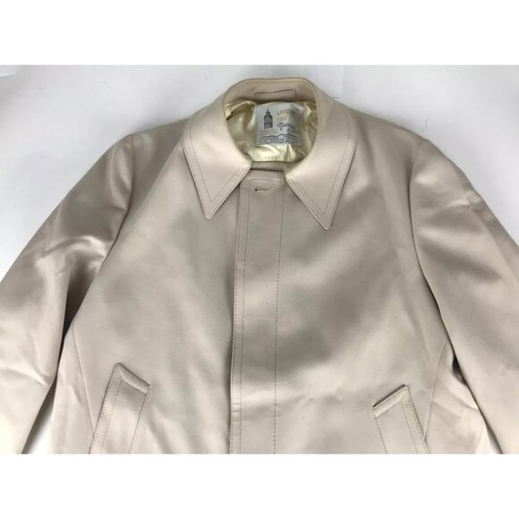 London Fog Mens‎ Beige Long Sleeve Collared Button Front Trench Coat Size 42R - Picture 2 of 7